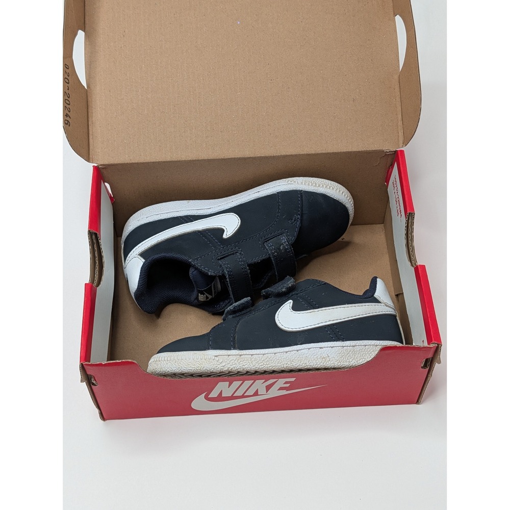 Nike Court Royale TDV Toddler Sneakers Navy White 833537-400 Size 8C - Picture 6 of 6